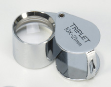 x10 loupe hand lens